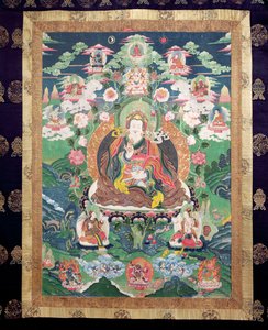 Tanka Padmasambhavy, ok. 749 r. n.e. (malowana tkanina)